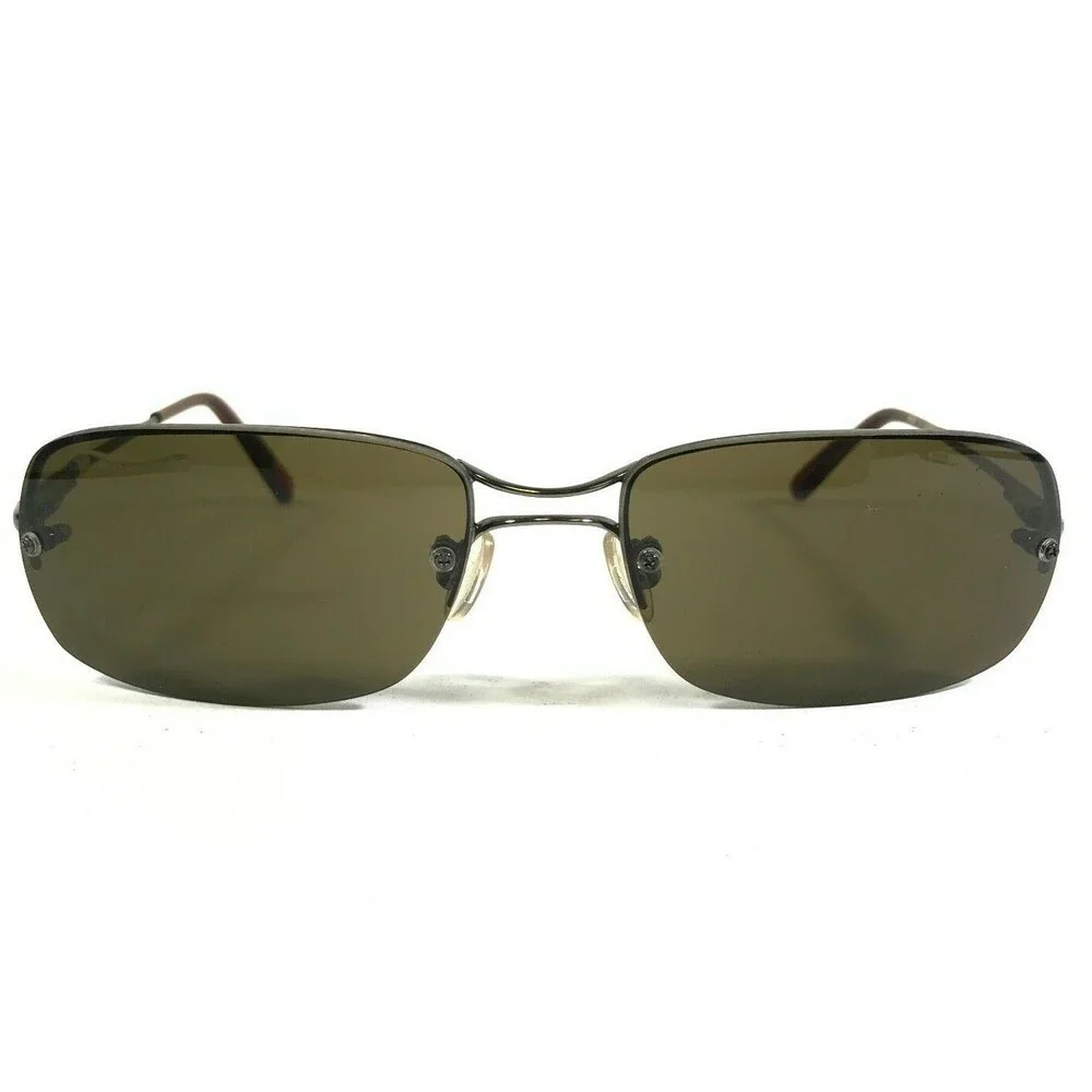 Hugo Boss Sunglasses HG15858 BR Gunmetal Gray Frames with Green Lenses 59-18-130